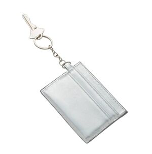 Silver Card Holder Keychain